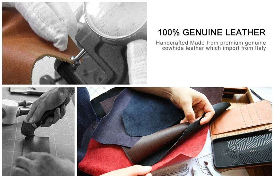 Cover & Protezioni schermo: Etui portefeuille SHIELDON téls: iPh8,iPh7,iPh SE. BrunRétro – Usato da Nyon venduto da WHTF 7