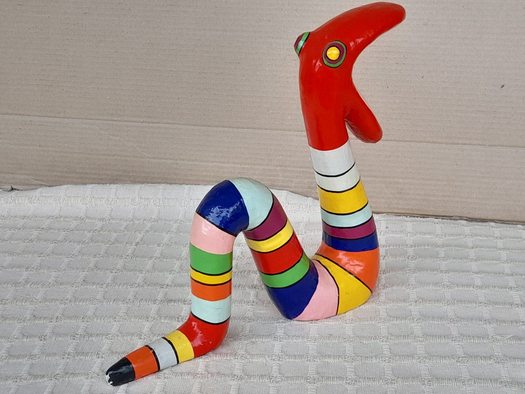 Figuren: Skulptur Schlange bunt – Gebraucht aus Thun von  1