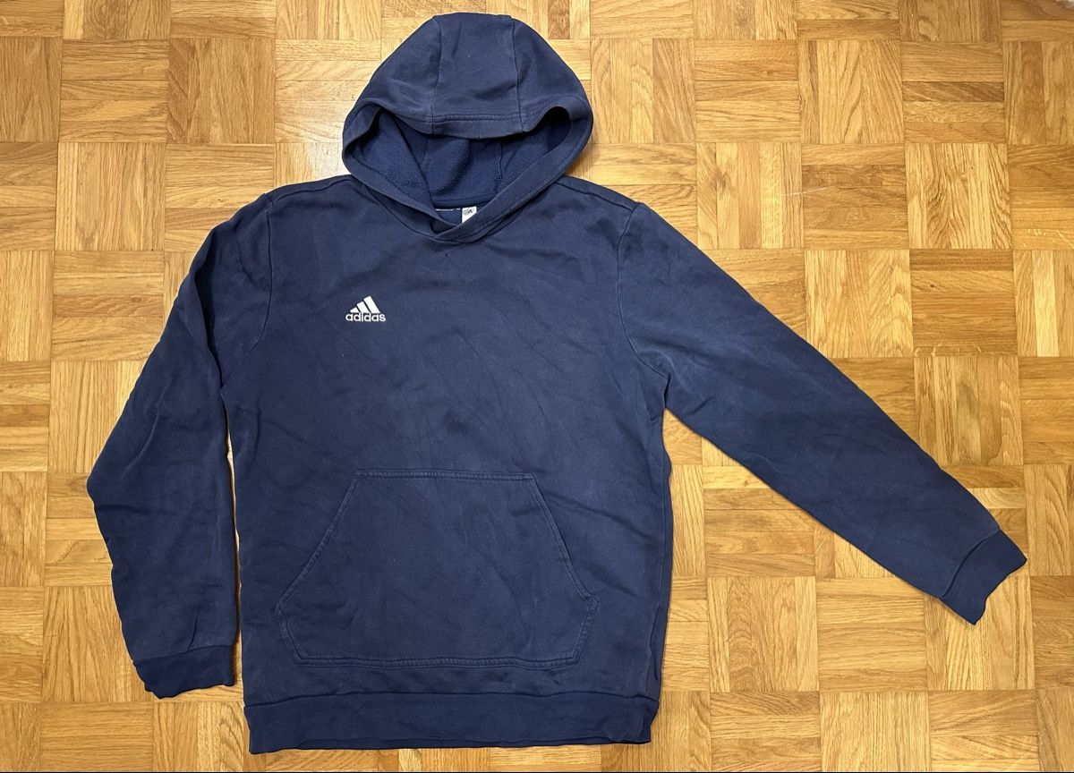 Adidas Maglioni & Felpe: Adidas Kapuzenpullover dunkelblau Gr. 164 – Usato da Winterthur venduto da nelead 2