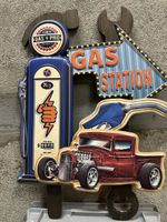 Gas benzin hot rod tanksäule Tankstelle