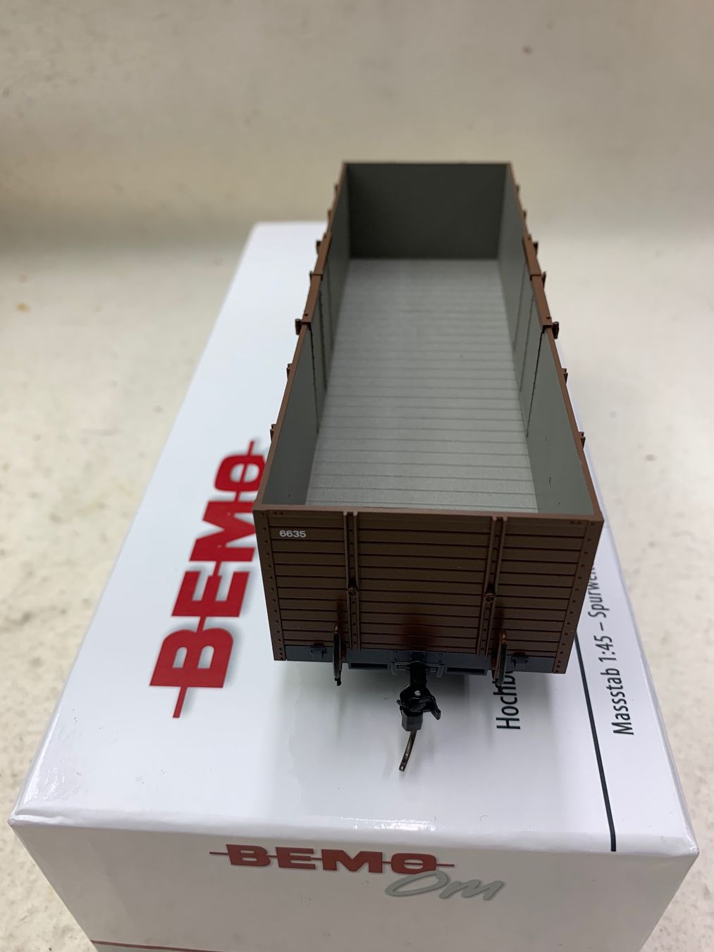 Bemo Modelleisenbahnen: Bemo Spur 0m, Hochbordwagen der RhB – Neu (gemäss Beschreibung) aus Rotkreuz von futoo 5