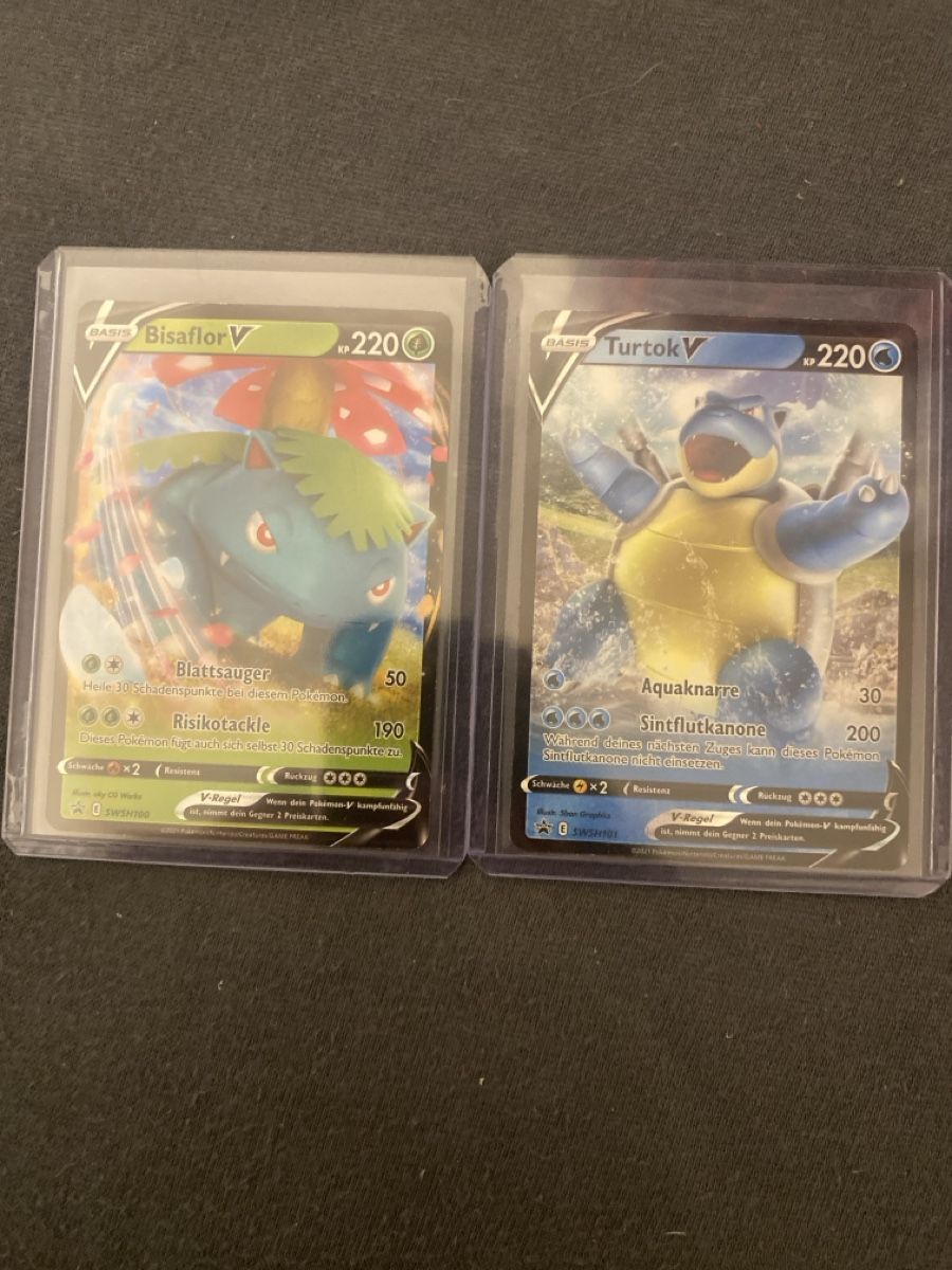 Pokémon Sammelbilder & Trading cards: Pokemon Karten Sammlung Turtok Bisaflor V – Gebraucht aus Muttenz von tim_6pcw