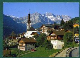 Village de val-d'Illiez, 1985, gelaufen, Grossformat