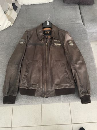 PME MA-1 Flight Bomber Lederjacke - d brown