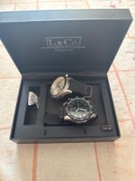 L&Co. Uhren-Set Silbern & Schwarz für Herren