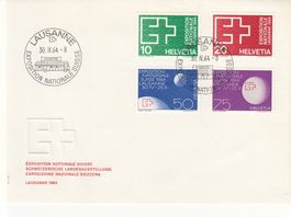 SBK 402 - 405 Satzbrief mit Sonderstempel S. 579 Lausanne