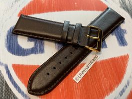 24mm Uhrenarmband, Leder, braun,  Uhrenband