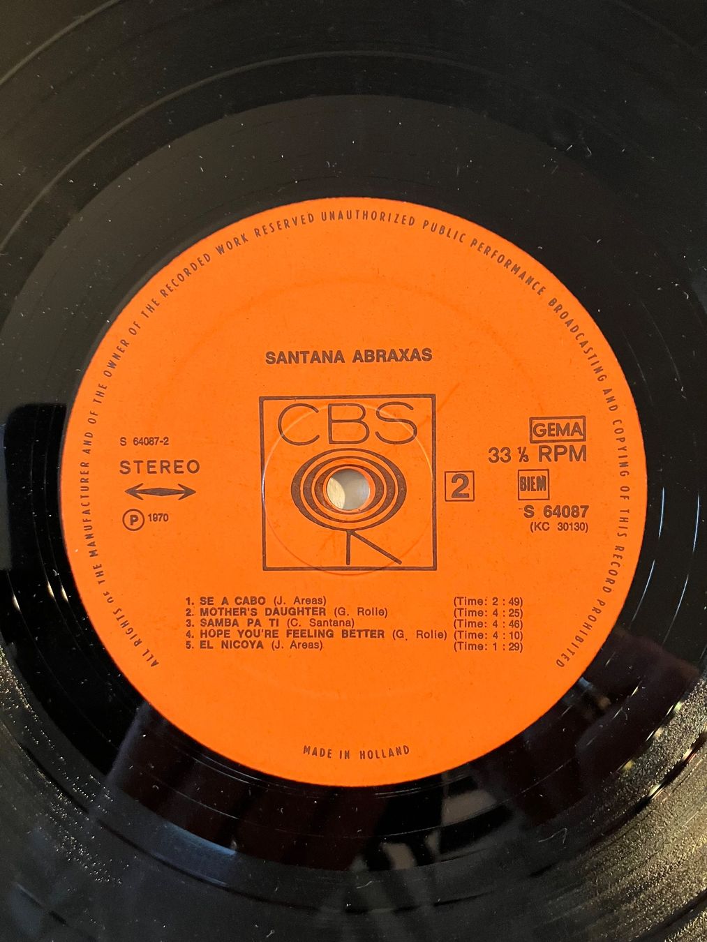 Dischi in vinile: LP,  Santana  / Abraxas – Usato da Winterthur venduto da efant12 5