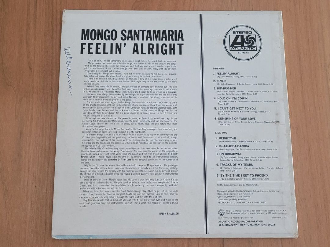 Dischi in vinile: LP  Mongo Santamaría – Usato da Martigny venduto da MZ-67 1