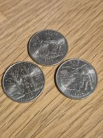3 US Quarter Dollar Münzen Tennessee Ohio Vermont - ab 1.--!