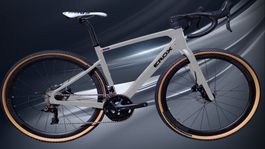 Gravelbike EROX Carbon matt schwarz Konfiguration neuwertig