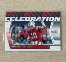 2025 Panini Score Football Drake Maye Celebration 💙❤️
