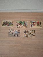 5 art postal cards with cats - Brian