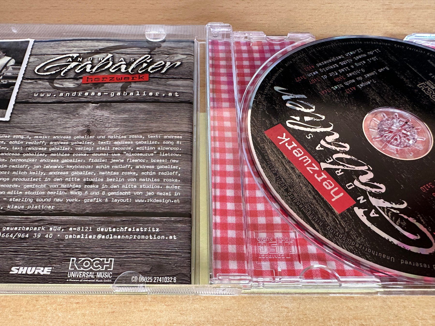 CDs: Andreas Gabalier – Herzwerk – Gebraucht aus Rikon im Tösstal von Alpenmutz 2