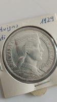 Lettland 5 Lati 1929, Silber, top Zustand (LP2)