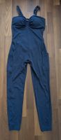 Damen Jumpsuit Gr. L dunkelblau, abnehmbaren Träger