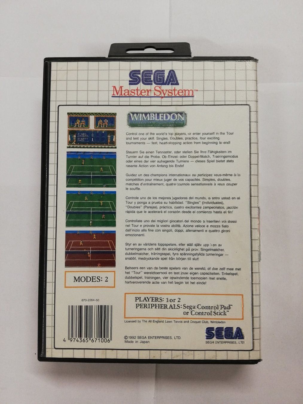 Sega Spiele: Wimbledon / Sega Master System – Gebraucht aus St. Gallen von zorro_dc 1