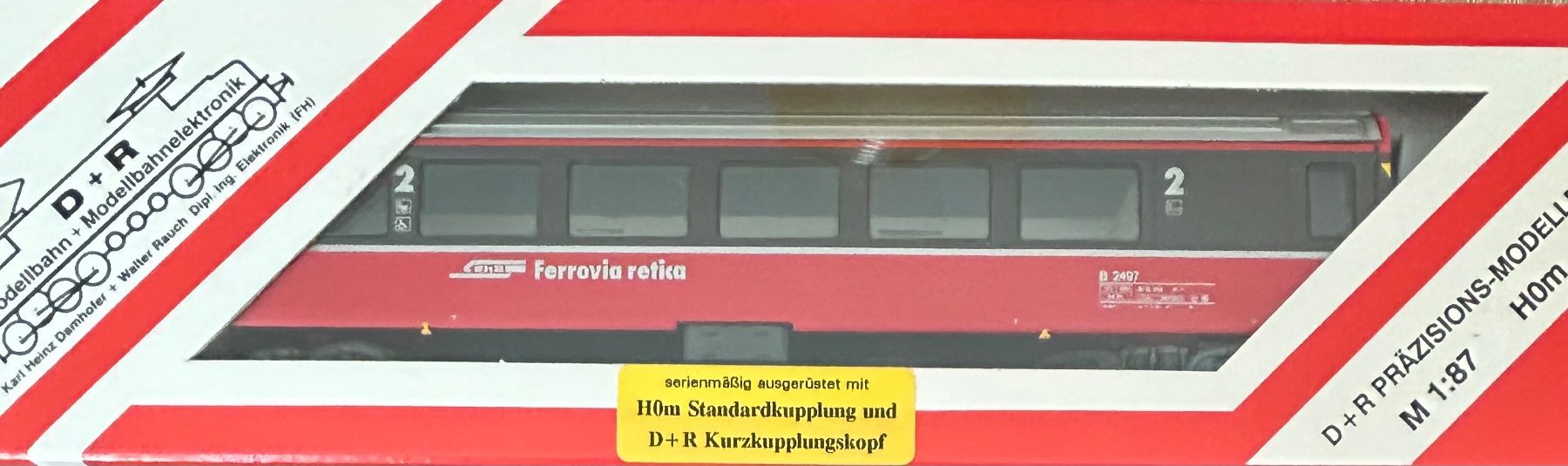 Modelleisenbahnen: H0m D+R 22496 RhB Ew IV B2496 – Neu (gemäss Beschreibung) aus Belp von AEMA-Modellbau