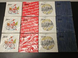 Neu - Servietten - Weihnachten - 12 Packungen - 33cm x 33cm