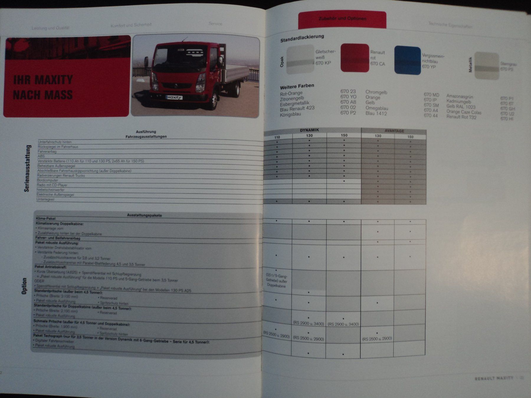 Renault Dokumente: Prospekt Renault Trucks Maxity 2007 – Gebraucht aus Schwarzenburg von modelCARama 5