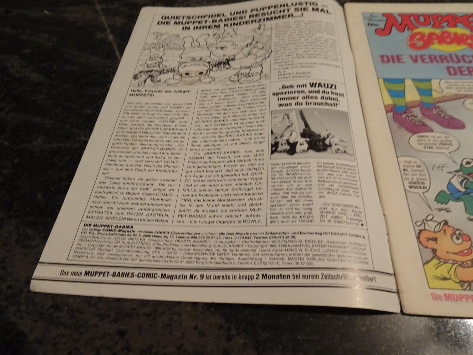 Comics: Comic Magazine Die Muppet Babies Popples – Gebraucht aus Zürich von Roulet 2
