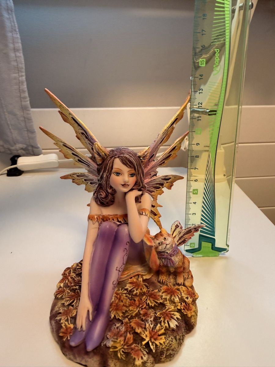Tutte le decorazioni: Fee-Figur mit Katze Herbstfarben 20cm – Nuovo e nell'imballaggio originale da Dietikon venduto da Beni2025 7