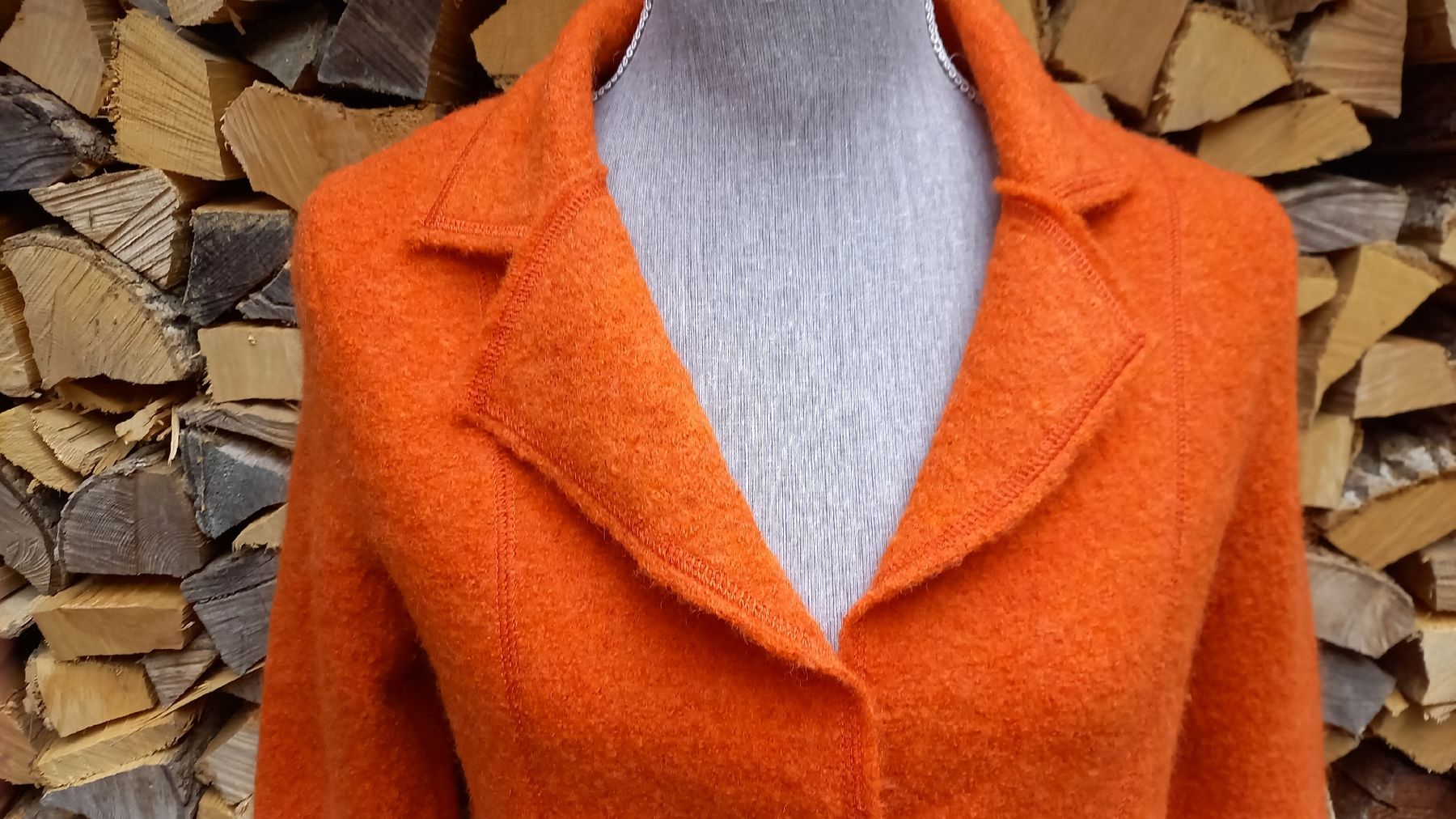 S.Oliver Jacken: s.Oliver Selection Walkjacke orange Grösse 40 Wolle – Gebraucht aus St. Gallen von Otterndorf 1