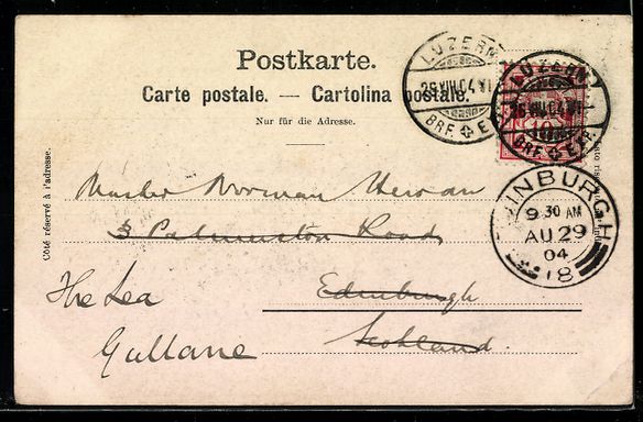 Cartoline postali: AK Luzern, Ortsansicht und der Rigi – Usato da Berlin venduto da bartko-reher 1