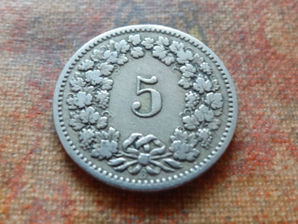 Tutti le monete: 5 Rp. 1882   (D) – Usato da Romanel-sur-Lausanne venduto da Swift13 1