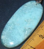 Anhänger L-1738 – Larimar Edelstein 40x17mm