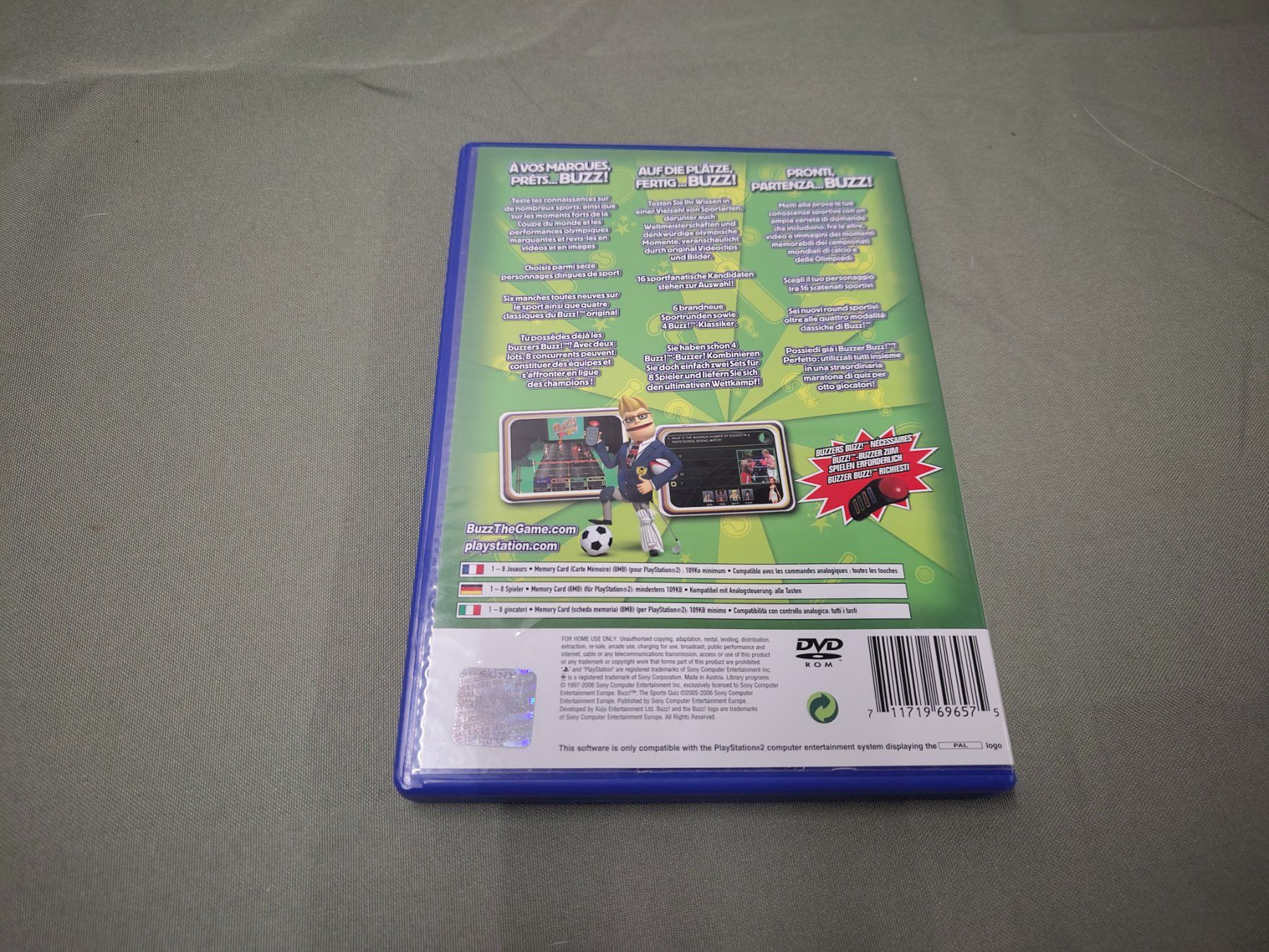 Sony Spiele: Jeu PS2 Buzz!: The Sports Quiz – Gebraucht aus Saxon von dan_drn5 3