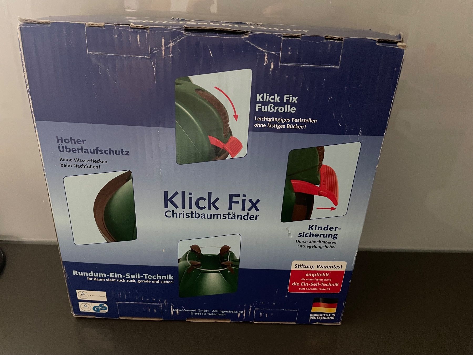 Pieds de sapin de Noël: Klick Fix Christbaumständer mit Ein-Seil-Technik gebraucht – D'occasion à Winkel par Kade50 1