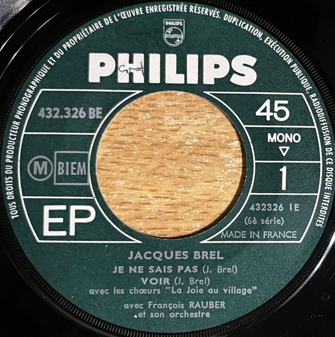 Dischi in vinile: JACQUES BREL - LES BIGOTES – Usato da Bussigny venduto da vinyl-pas-cher 2