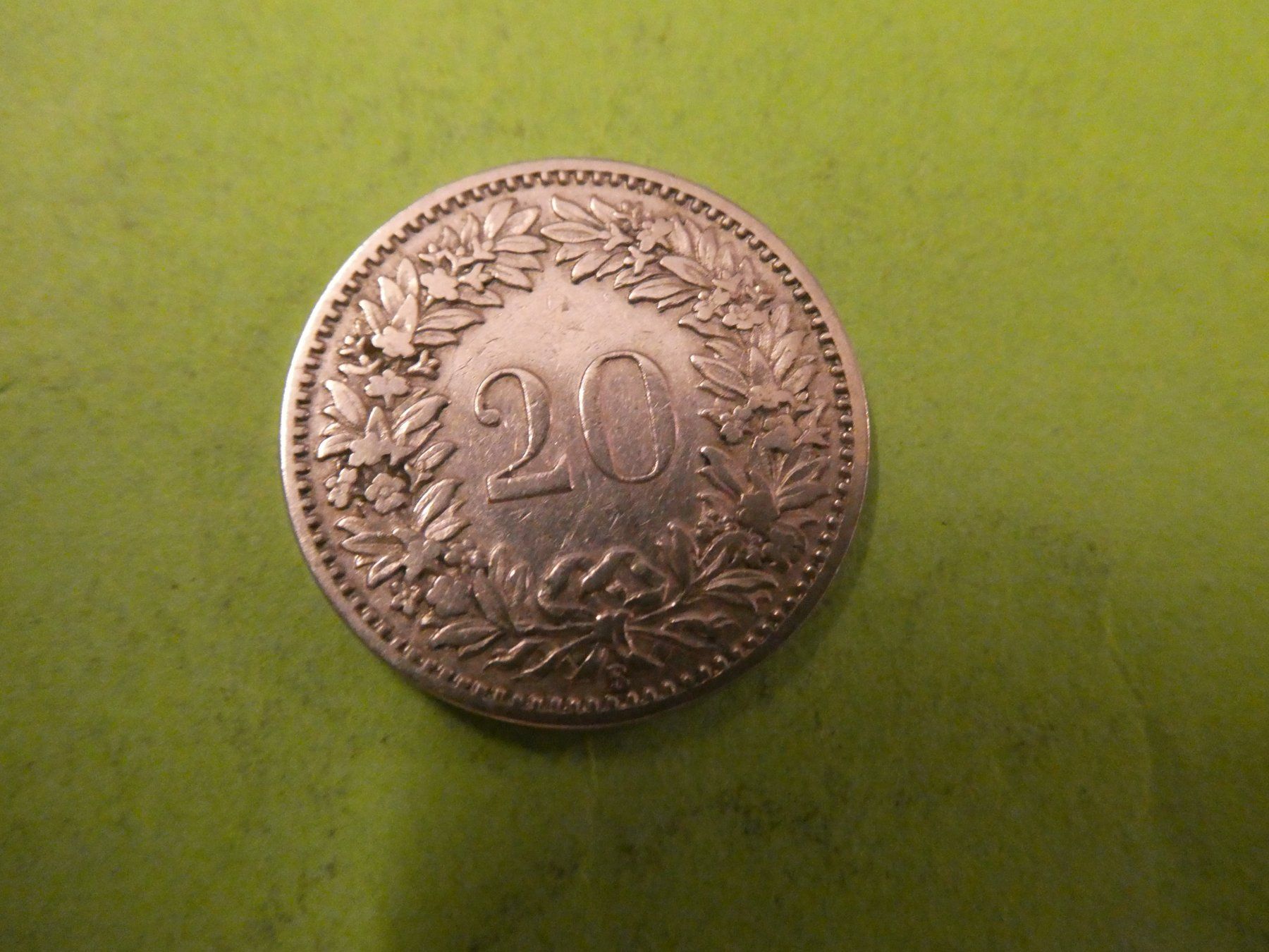 Alle Münzen: Schweiz 1899, 20 Rappen – Neu (gemäss Beschreibung) aus Hinterforst von Rohusri 1