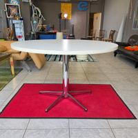 Vintage 1970 Dining Table, Esstisch 120cm mit Chrom-Fuss