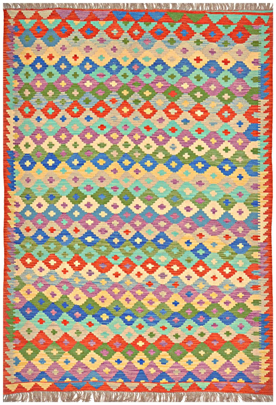 Kelim Tappeti: Oriente Afghan Kelim Teppich 200x300 cm – Nuovo e nell'imballaggio originale da Lahore venduto da Fairways79 3