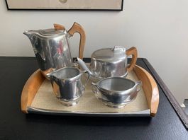 Set Piquot Aluminium für Tee und Kaffee Mid Century