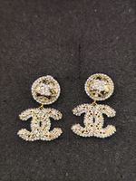 Vintage Gablonzer Ohrstecker mit schmucksteine Modeschmuck