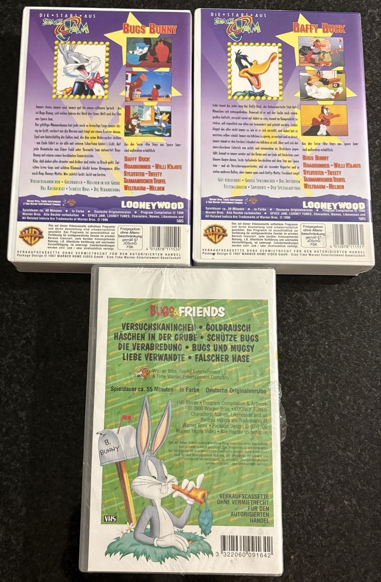 Toutes les VHS: VHS Bugs Bunny Daffy Duck Space Jam ab Fr. 1.-  – D'occasion à Perlen par S0nG0ku 1