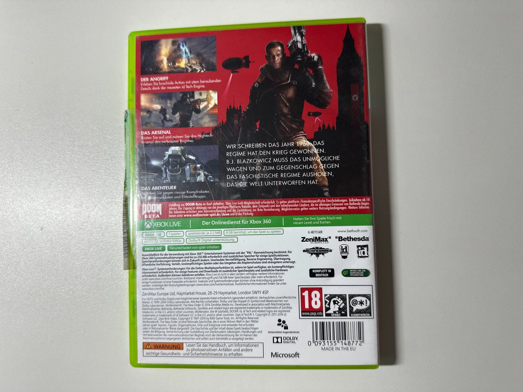 Microsoft Giochi: Wolfenstein: The New Order, Xbox 360 – Usato da Couvet venduto da Aura_aura 2