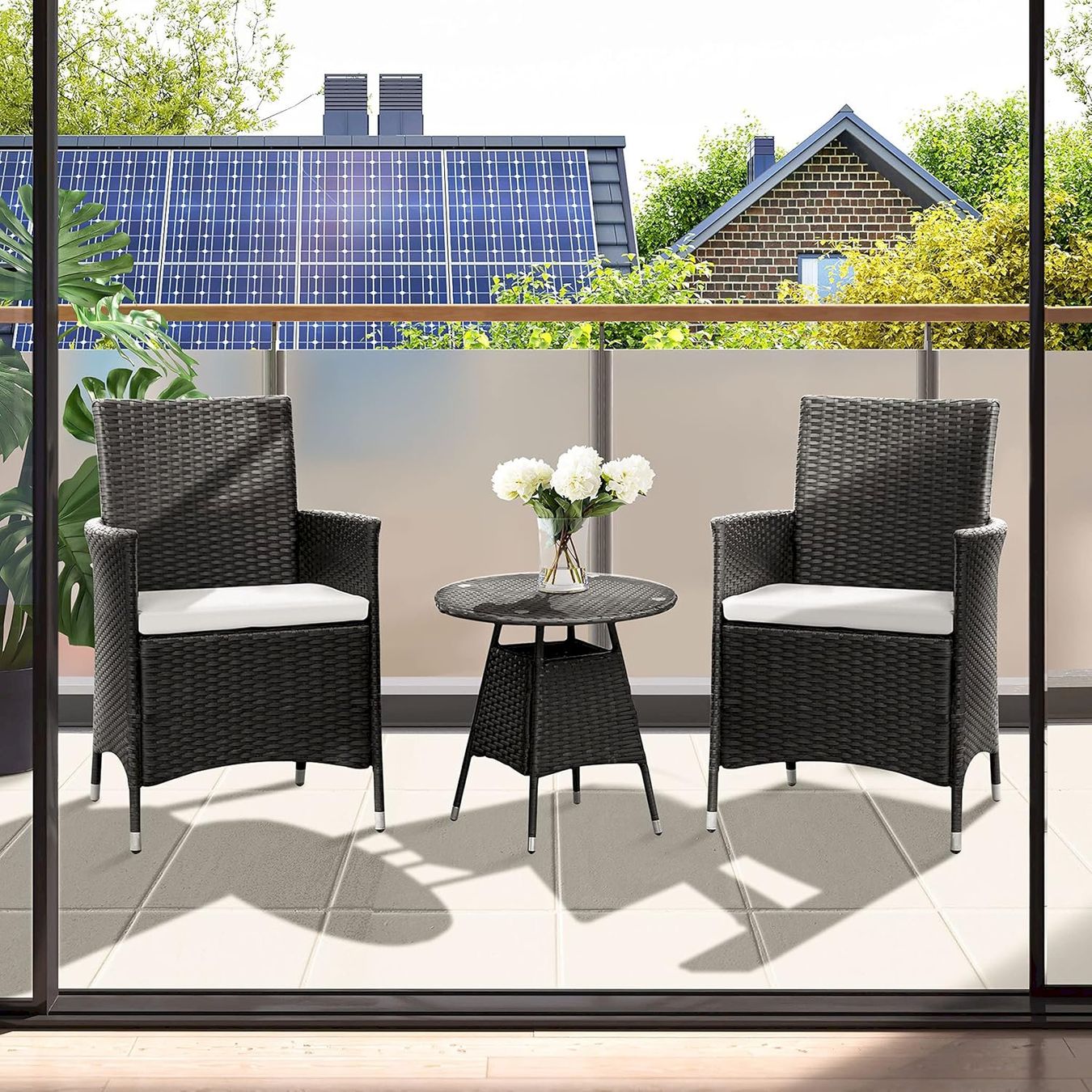 Gartenhängesitze: 3-teilige Gartenset Schwarz/Cream – Neu und originalverpackt aus Bottighofen von zaap 1