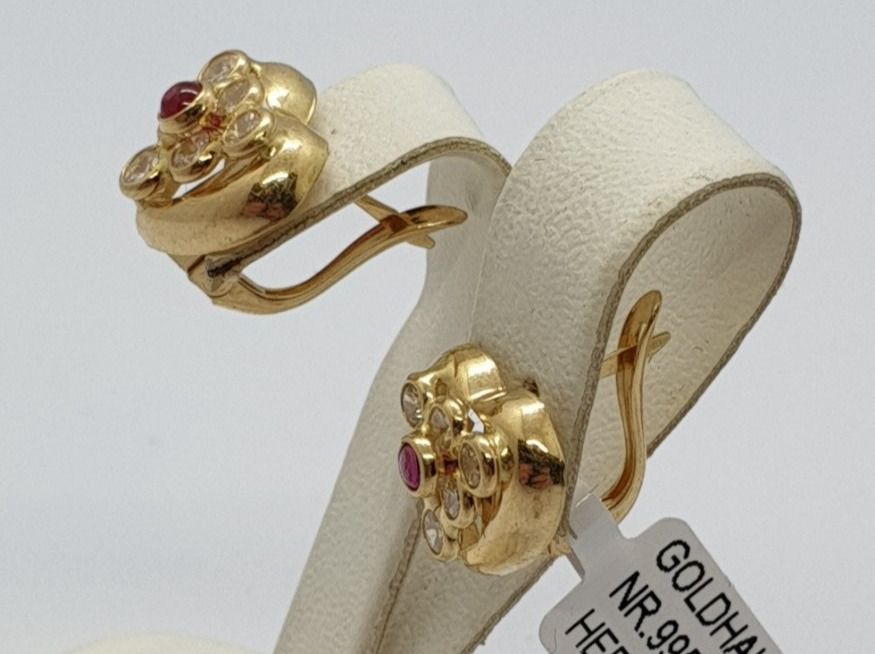 Ohrringe & -stecker: Echt 18K Gold - Herz Ohrringe – Gebraucht aus Luzern von Luzern-Goldhaus 1