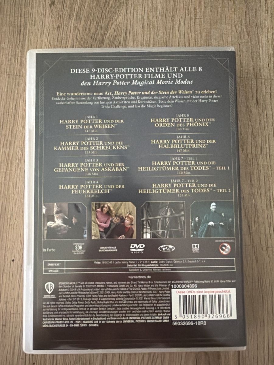 Tutti i DVDs: Harry Potter 1-8 Collection DVD – Usato da Hagendorn venduto da masterchieff 1