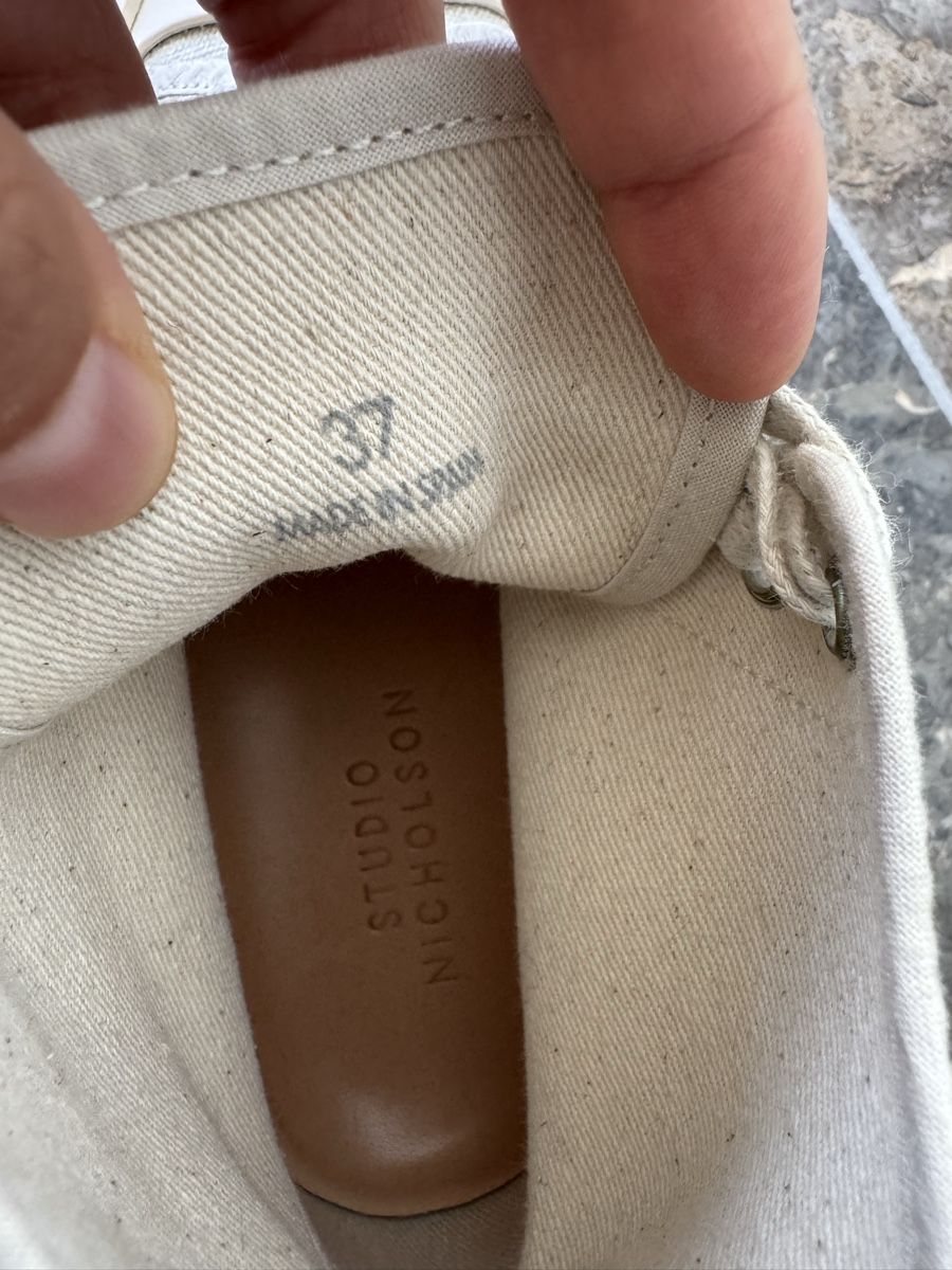 Herrenschuhe: STUDIO NICHOLSON - Canvas high top sneakers - EU 37 – Gebraucht aus Zürich von JMin 6