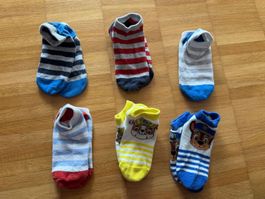 6 Paar Kindersocken / Füsslinge Grösse 23-26, gebraucht
