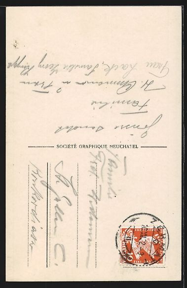Cartoline postali: AK Zermatt, Teilansicht mit Matterhorn – Usato da Berlin venduto da bartko-reher 1