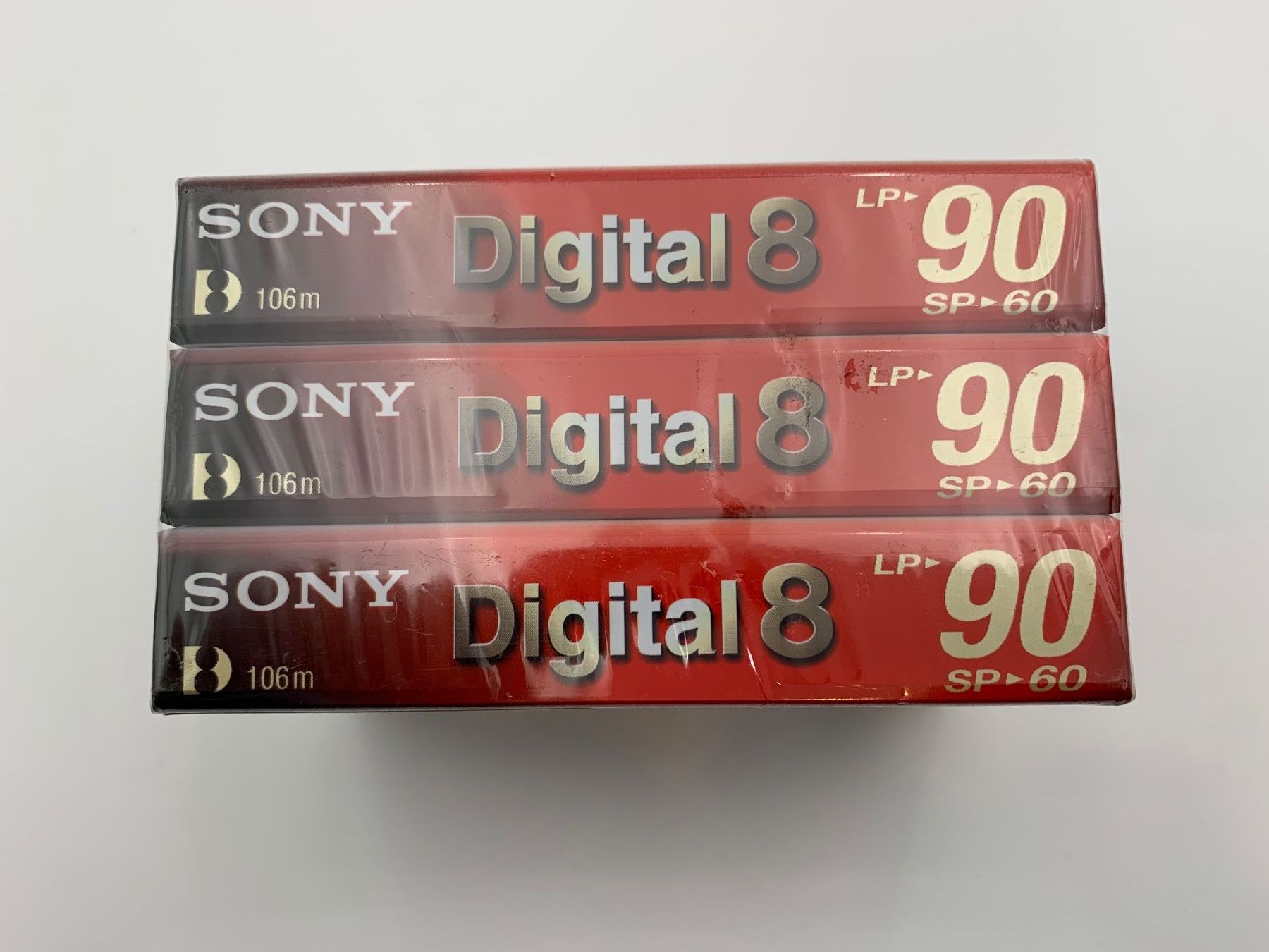 Sony Digital 8, SP60/LP90, 3er Pack, Neu & OVP, Top! (Neu und ...