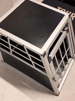 Hundebox Transportbox Aluminium Schwarz gut erhalten