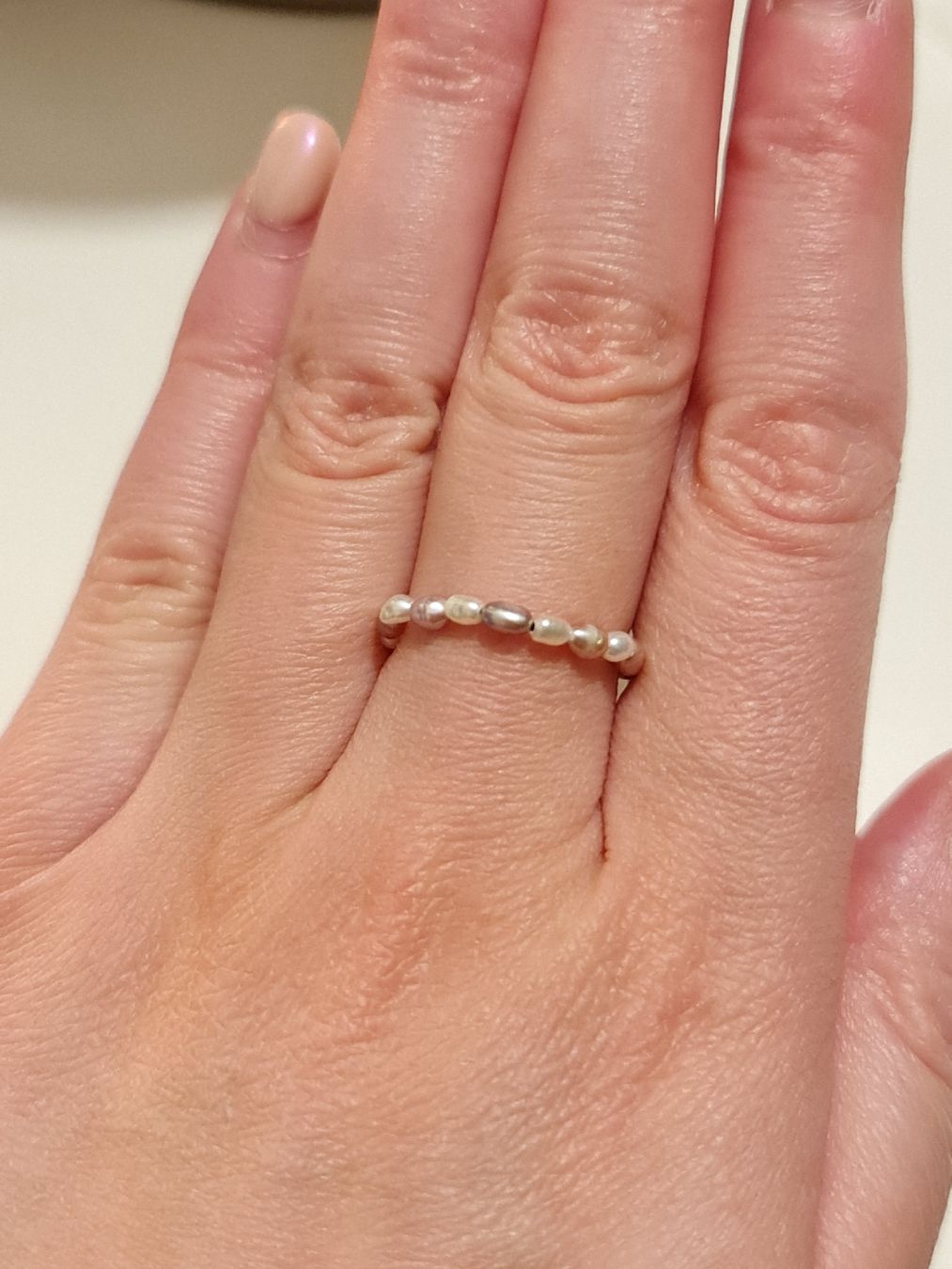Ringe: Handgefertigte Perlen Ring (Reisform) Süsswasserperlen – Neu und originalverpackt aus Kriens von Jul_8D 3