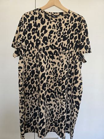 C&A Damen Kleid Leo Print Gr.XL Sommerlich & chic